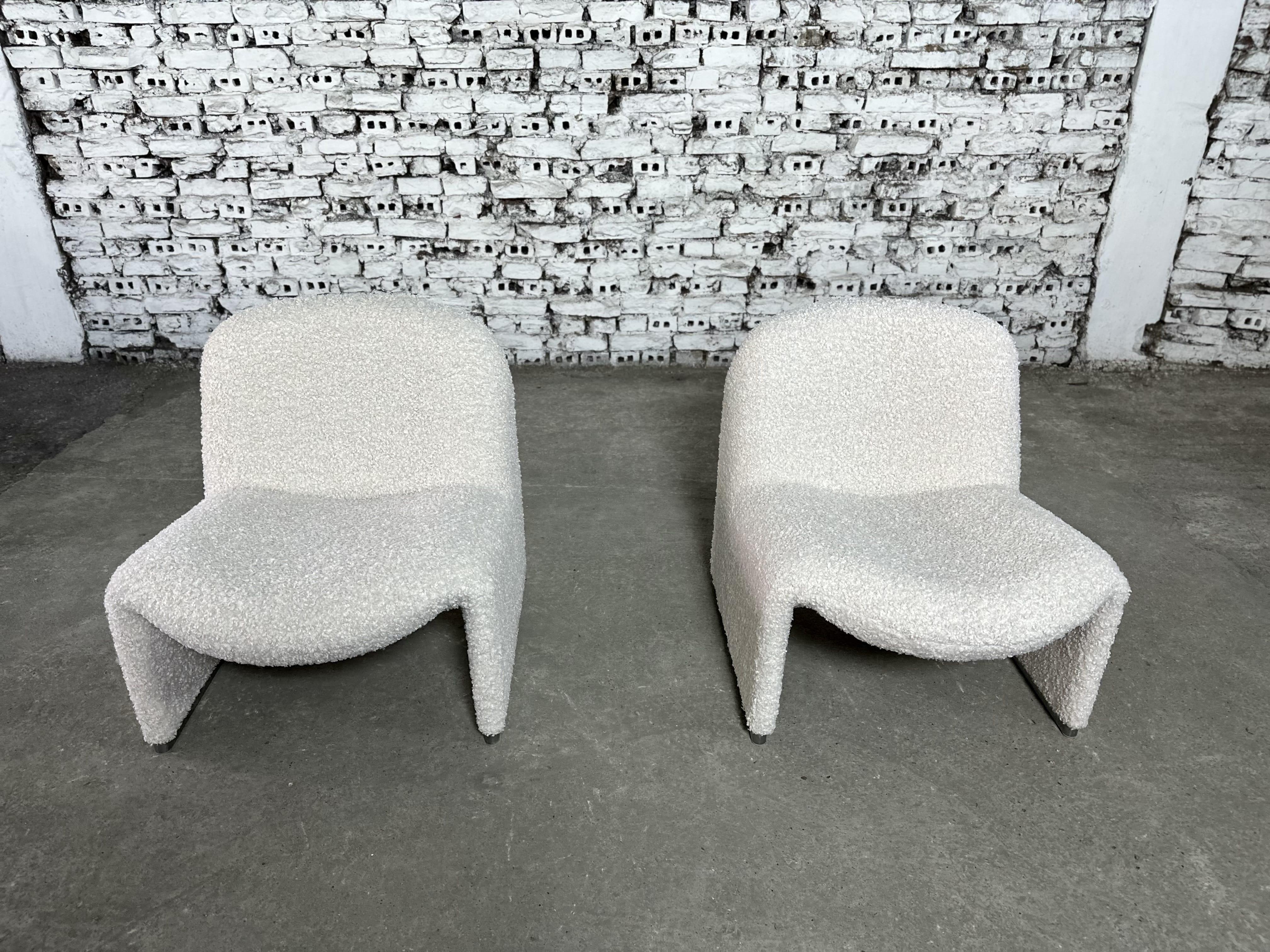 Mid-Century Modern Pair of Alky Chairs by Giancarlo Piretti for Castelli, Italy