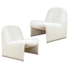 Pair of “Alky” Chairs, Castelli with Dedar New Upholstery Boucle