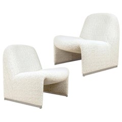 Pair of “Alky” Chairs, Castelli with Dedar New Upholstery Boucle