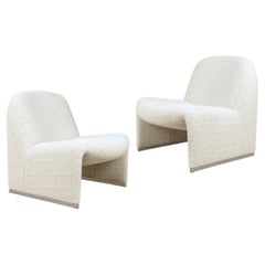 Pair of “Alky” Chairs, Castelli with Dedar New Upholstery Boucle