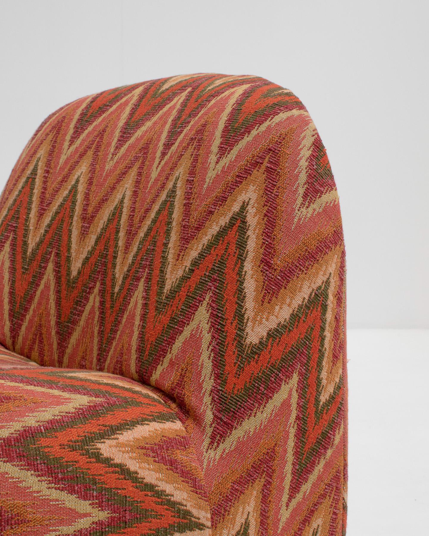 Pair of Alky Chairs in Zig Zag Fabric by Giancarlo Piretti, 1970s 1