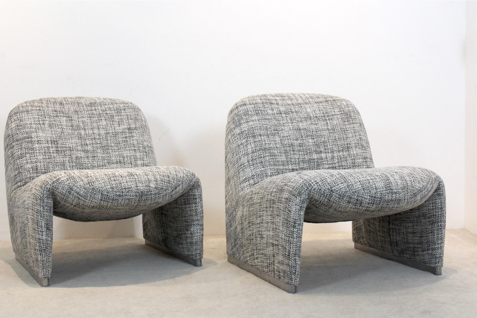Coppia di sedie da salotto Alky di Giancarlo Piretti per Artifort, anni '70 in vendita 5