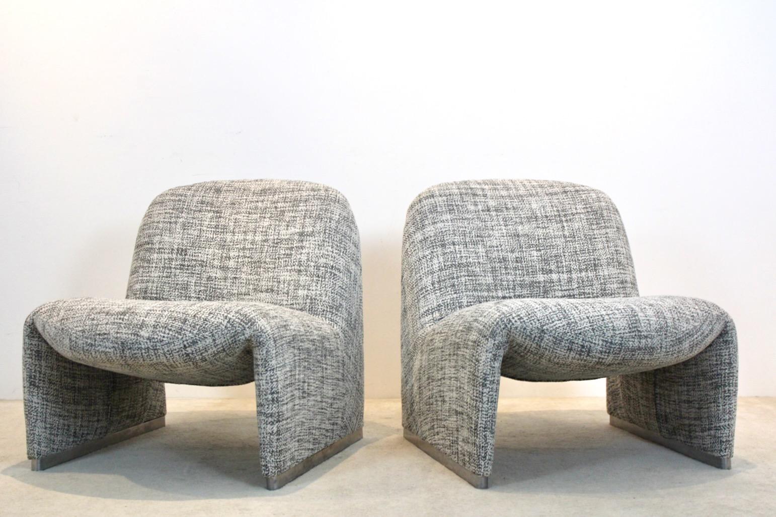 Coppia di sedie da salotto Alky di Giancarlo Piretti per Artifort, anni '70 in vendita 10