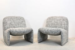 Pair of Alky Lounge Chairs by Giancarlo Piretti for Artifort, 1970s