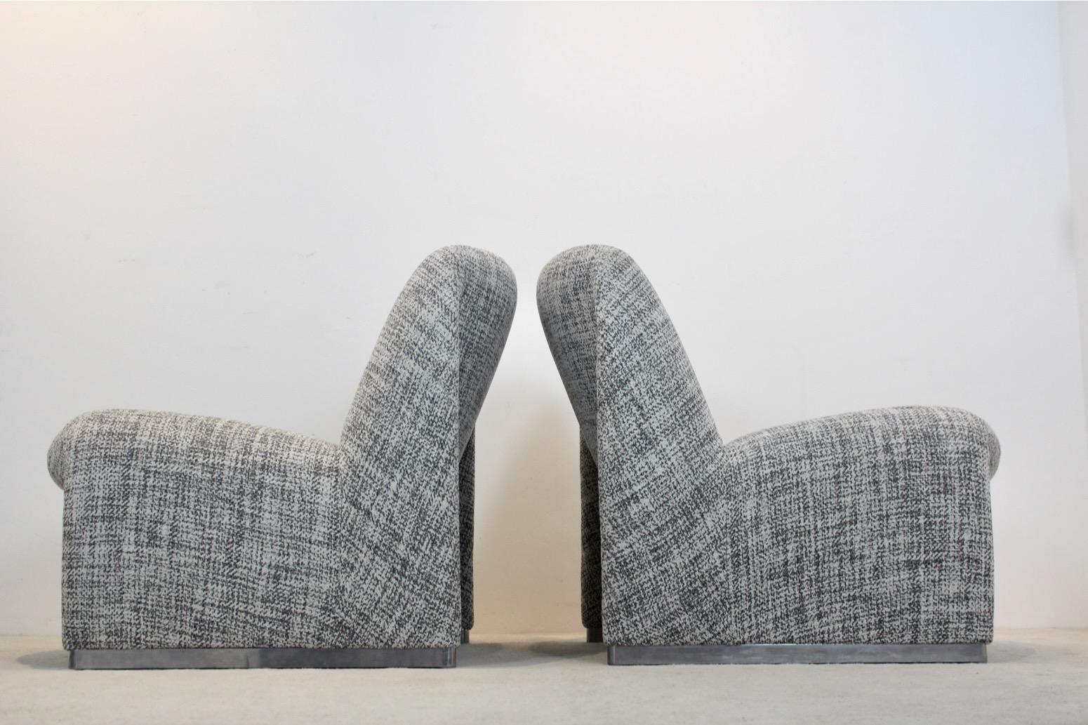 XX secolo Coppia di sedie da salotto Alky di Giancarlo Piretti per Artifort, anni '70 in vendita