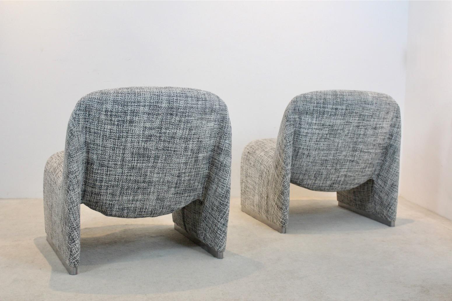 Coppia di sedie da salotto Alky di Giancarlo Piretti per Artifort, anni '70 in vendita 1