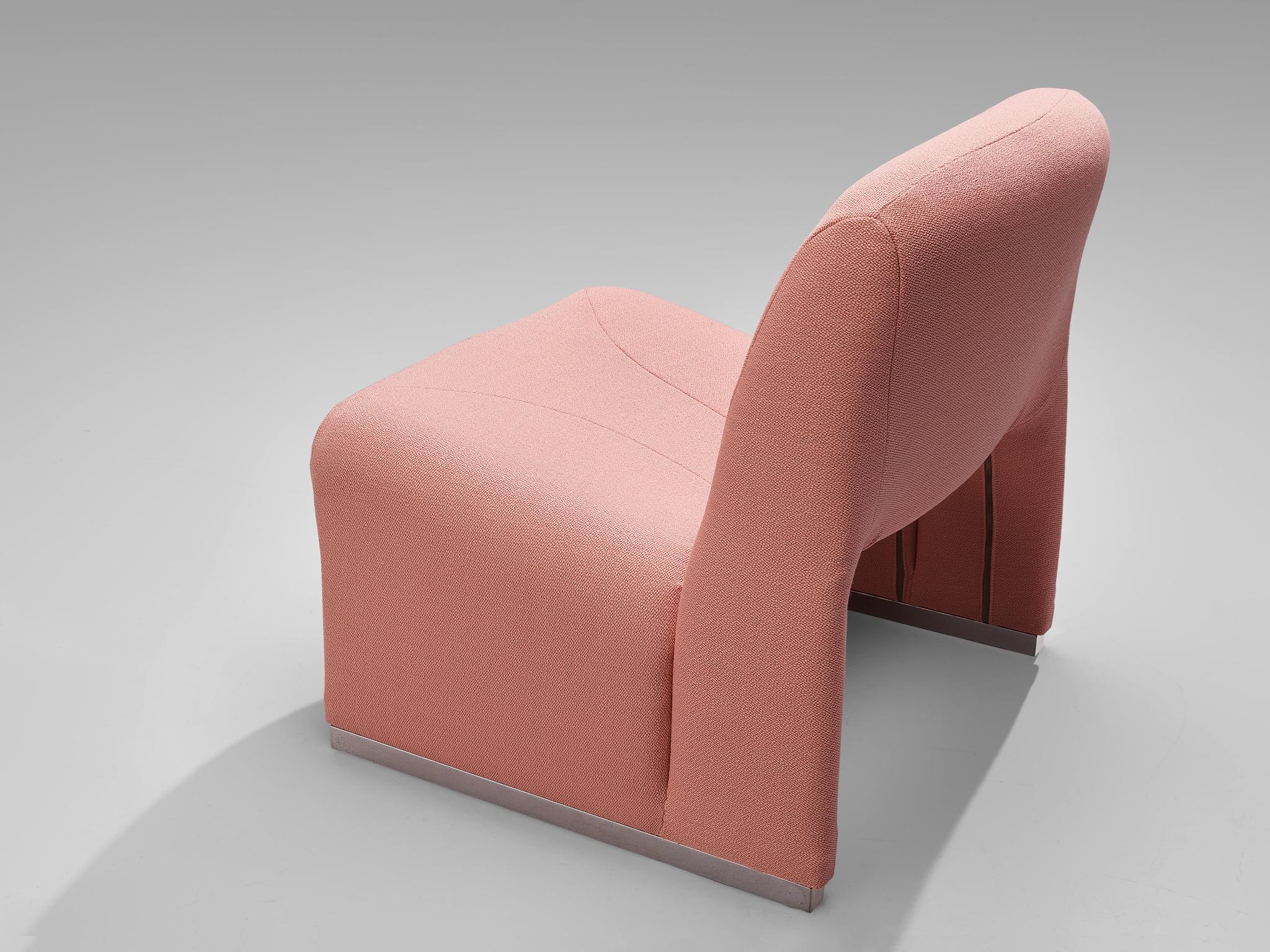 Reupholstered ‘Alky’ Lounge Chairs in the Style of Giancarlo Piretti 4