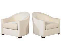 Pair of Allison Paladino Richard Barrel Chairs by EJ Victor