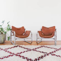 Pair of Alpha Lounge Chair by Maurice Burke for Pozza, Brazil, 1960s