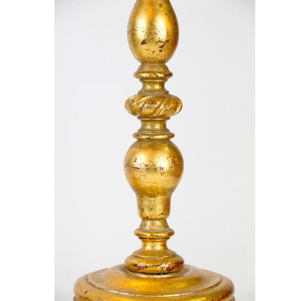 Pair of Altar Candles Bar Baroque In Good Condition For Sale In Berlin, DE