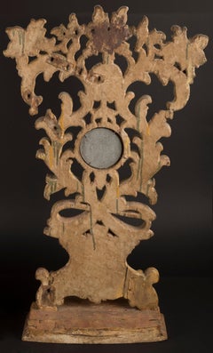 Pair of Altar Pieces in Polychromed Wood Brazil