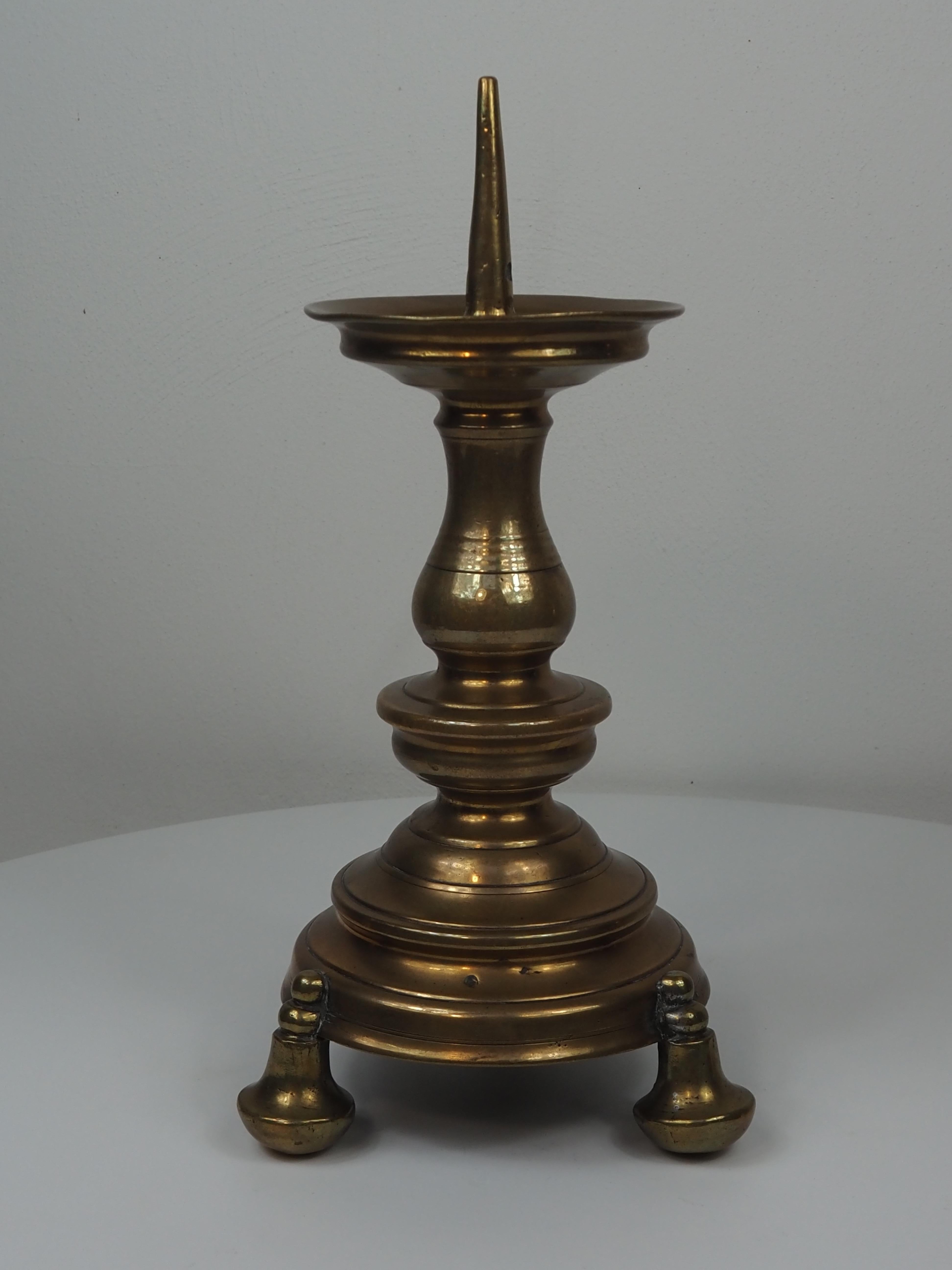 Pair of Altar Pricket Candlesticks, Europe, ca. 1600 For Sale 9