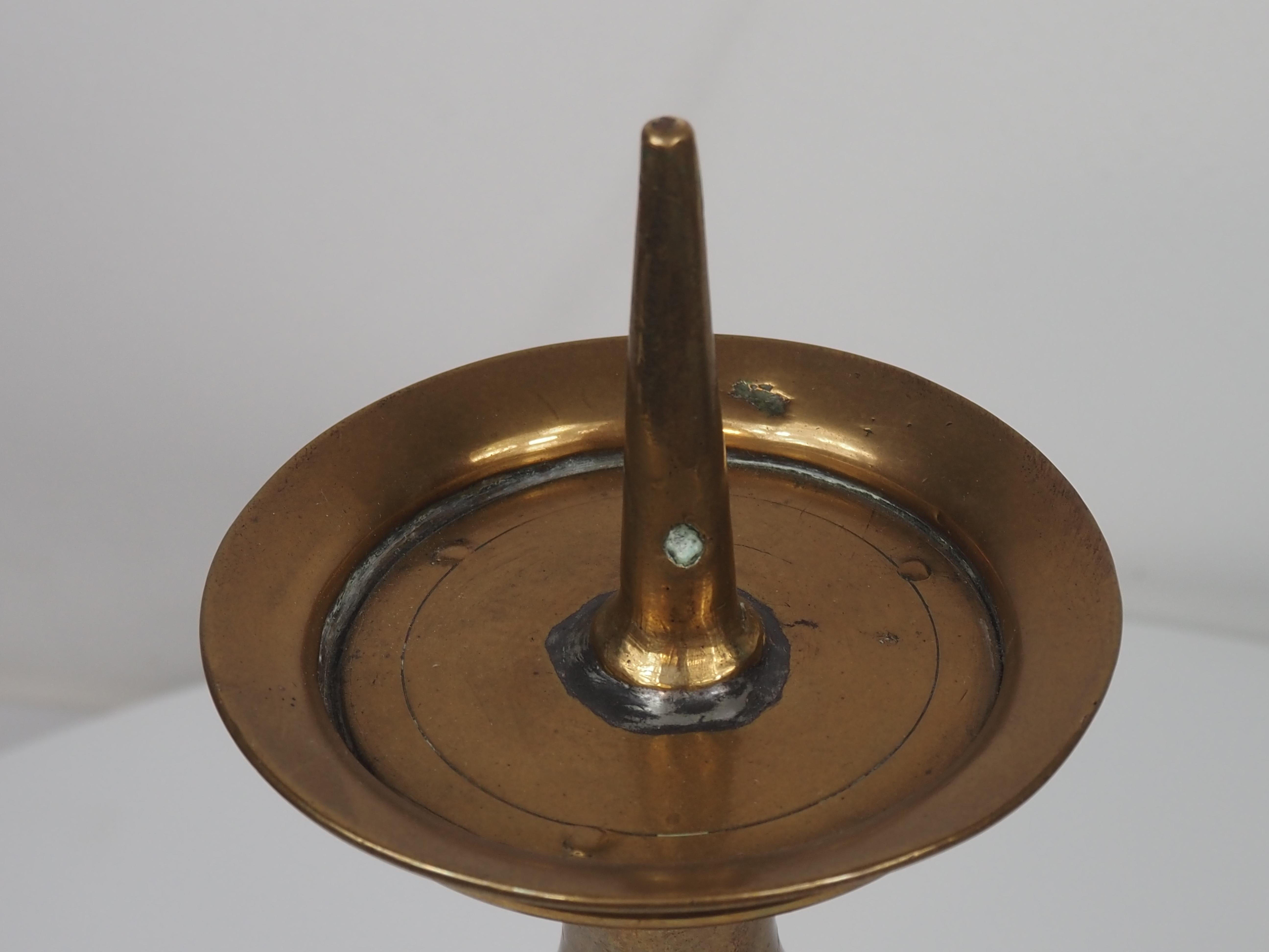 Pair of Altar Pricket Candlesticks, Europe, ca. 1600 For Sale 11