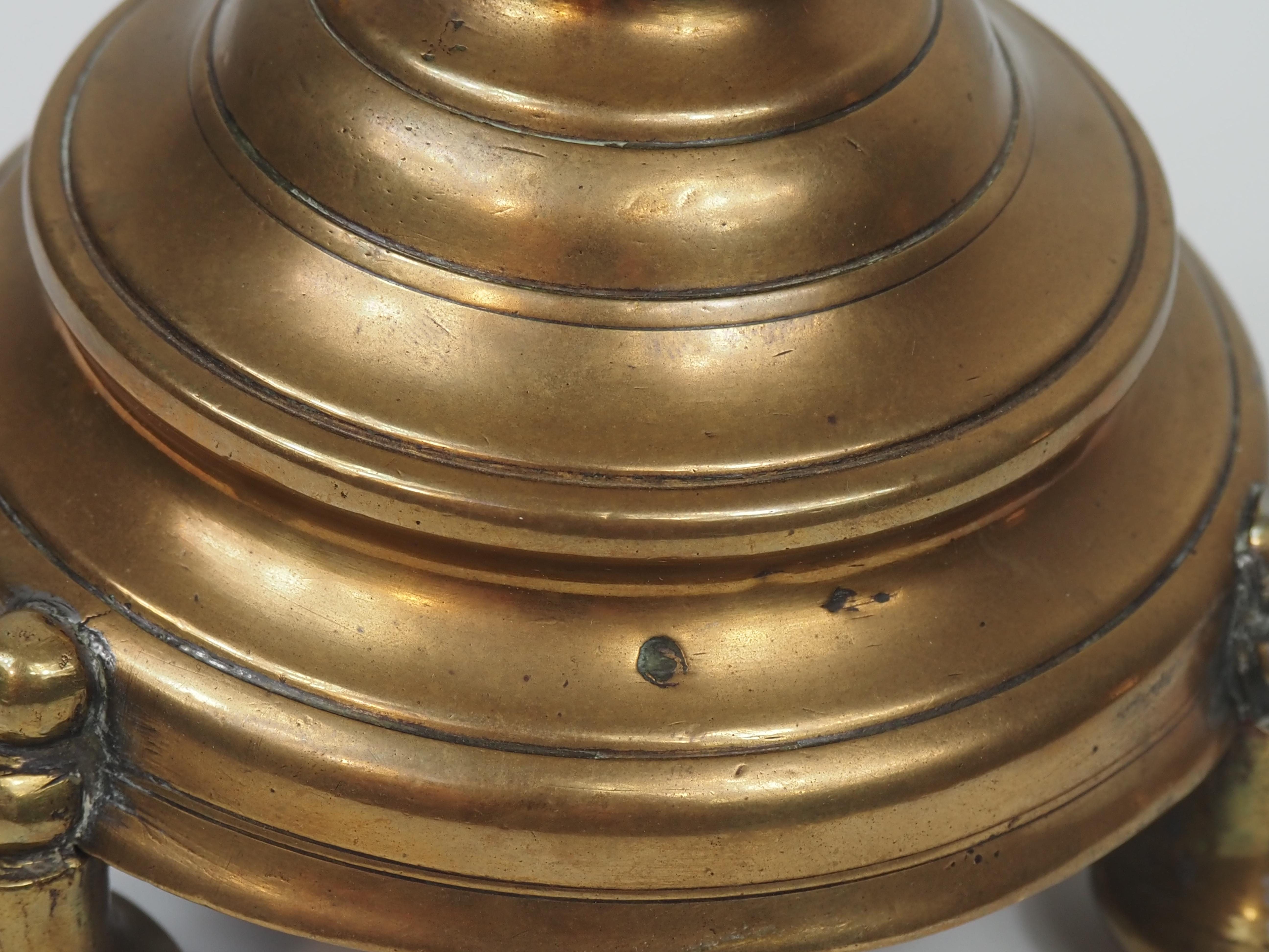 Pair of Altar Pricket Candlesticks, Europe, ca. 1600 For Sale 12