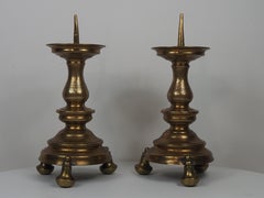 Pair of Altar Pricket Candlesticks, Europe, ca. 1600
