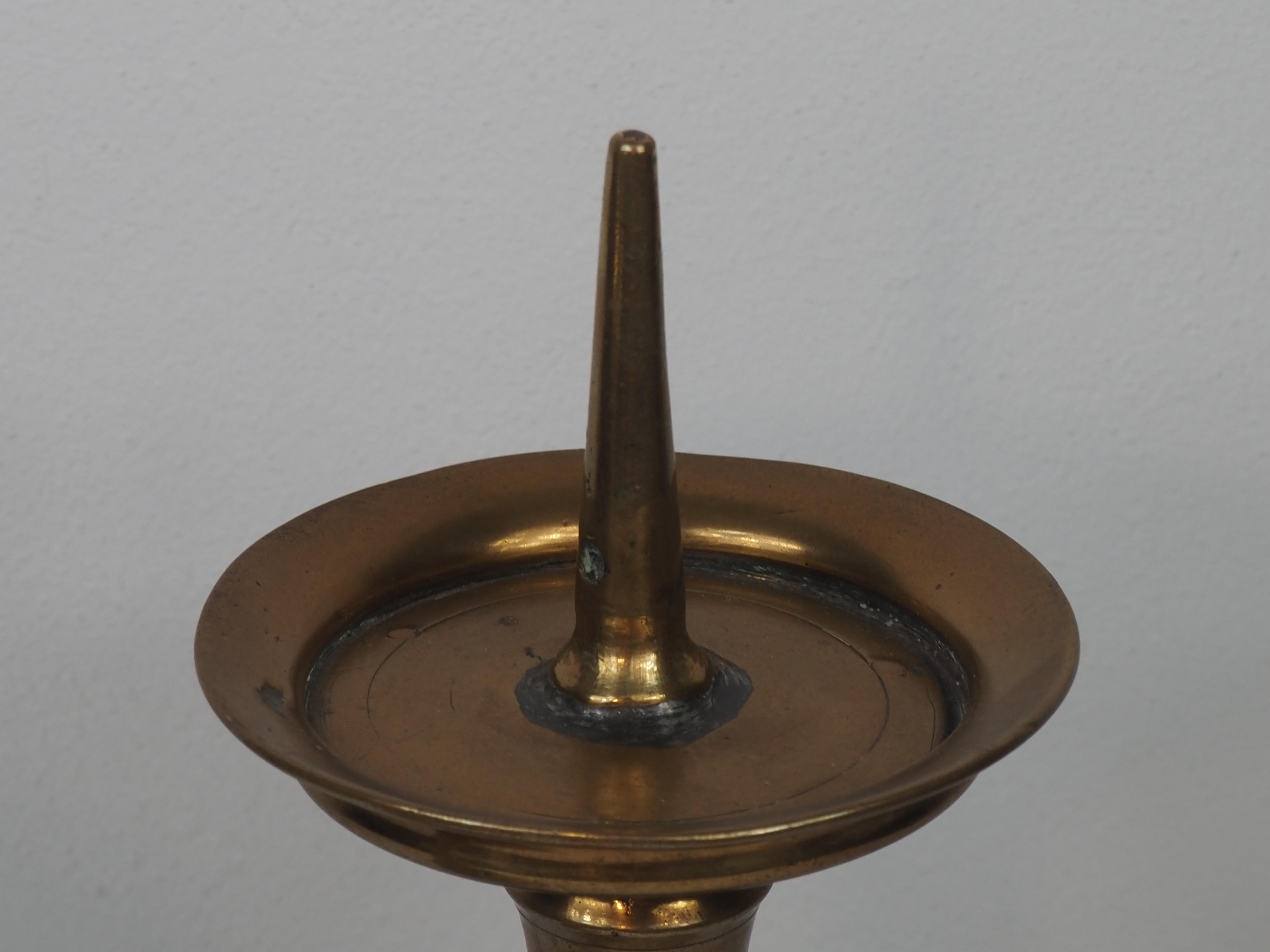 17th Century Pair of Altar Pricket Candlesticks, Europe, ca. 1600 For Sale