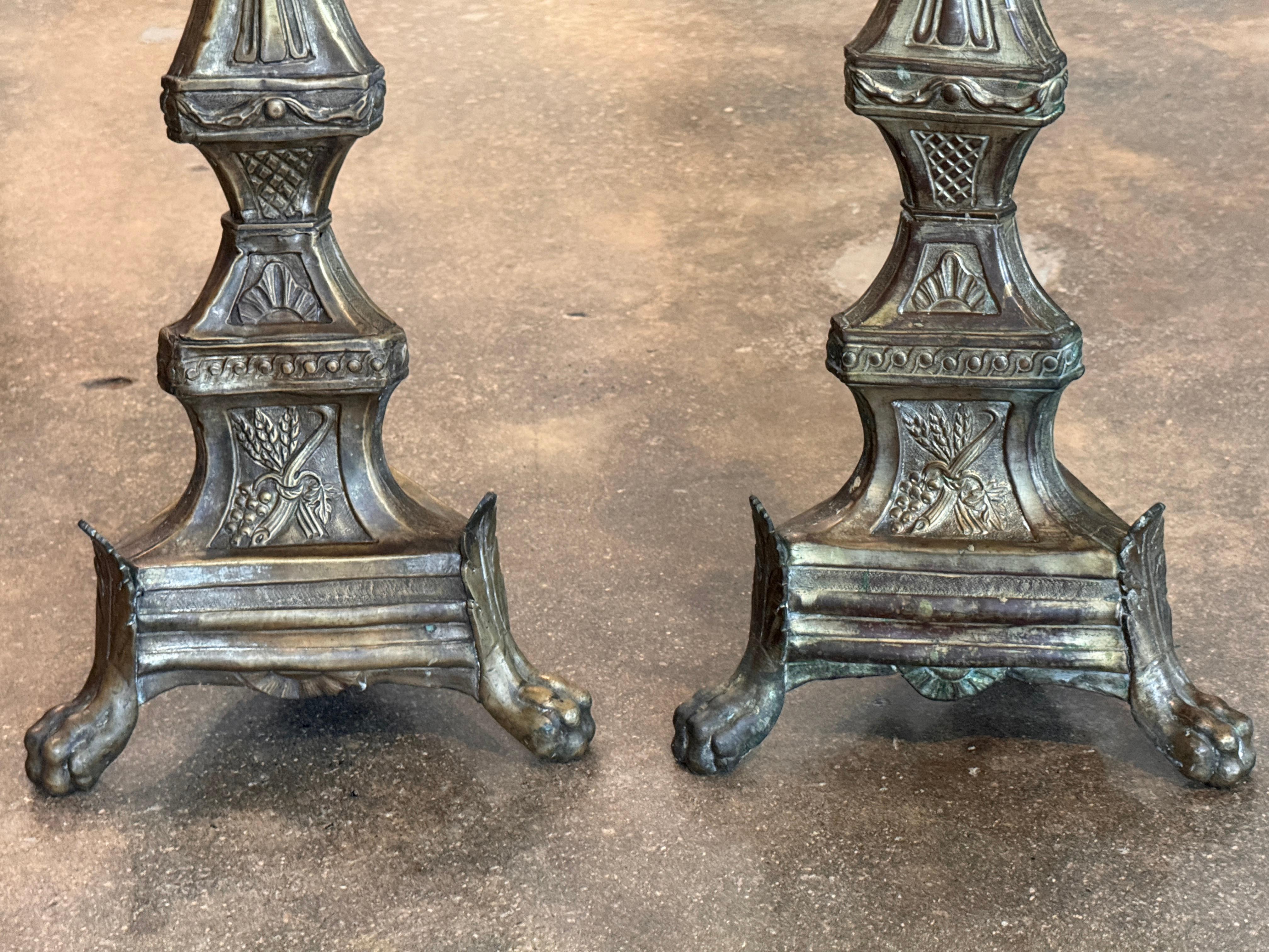 Pair of Altar Sticks For Sale 3