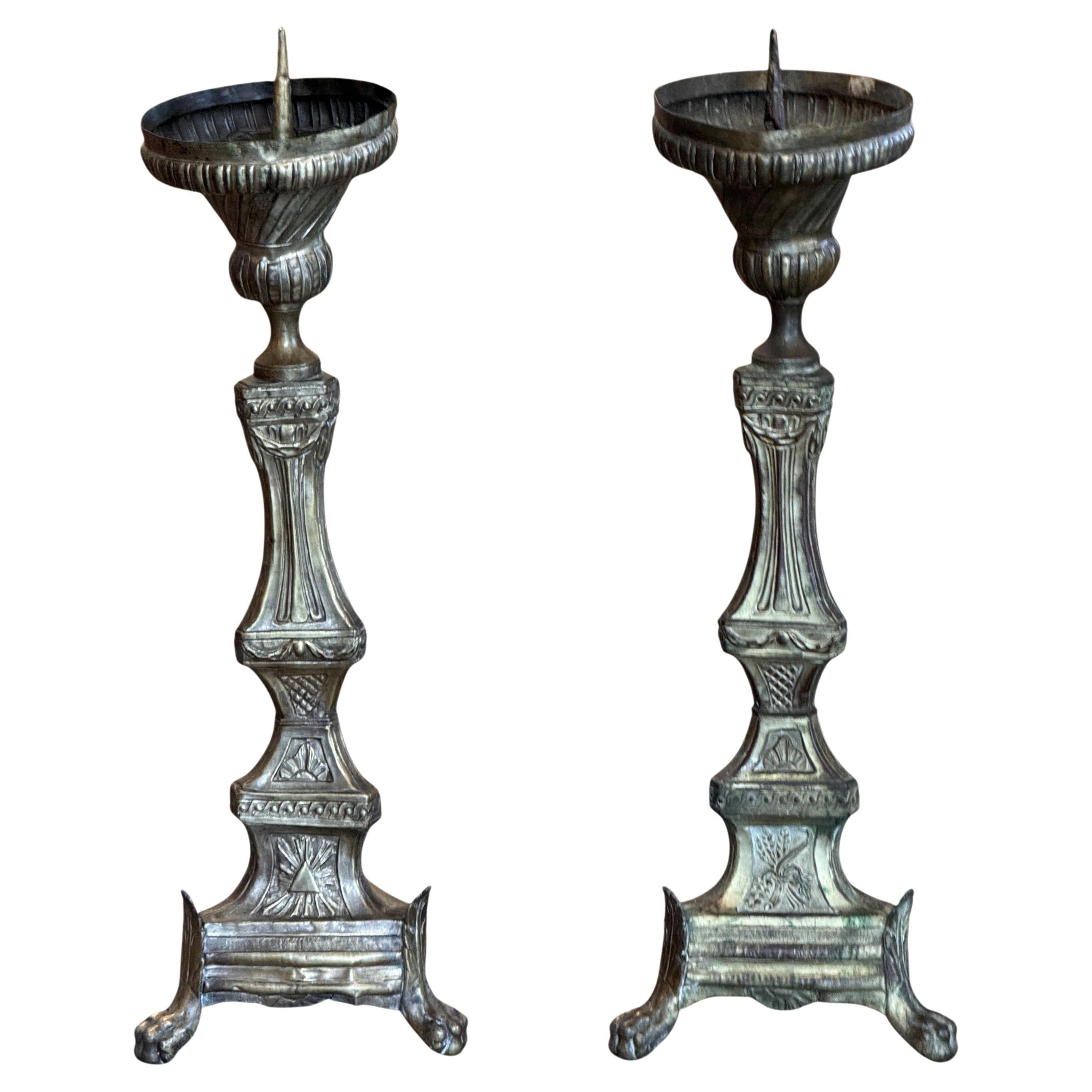 Pair of Altar Sticks For Sale