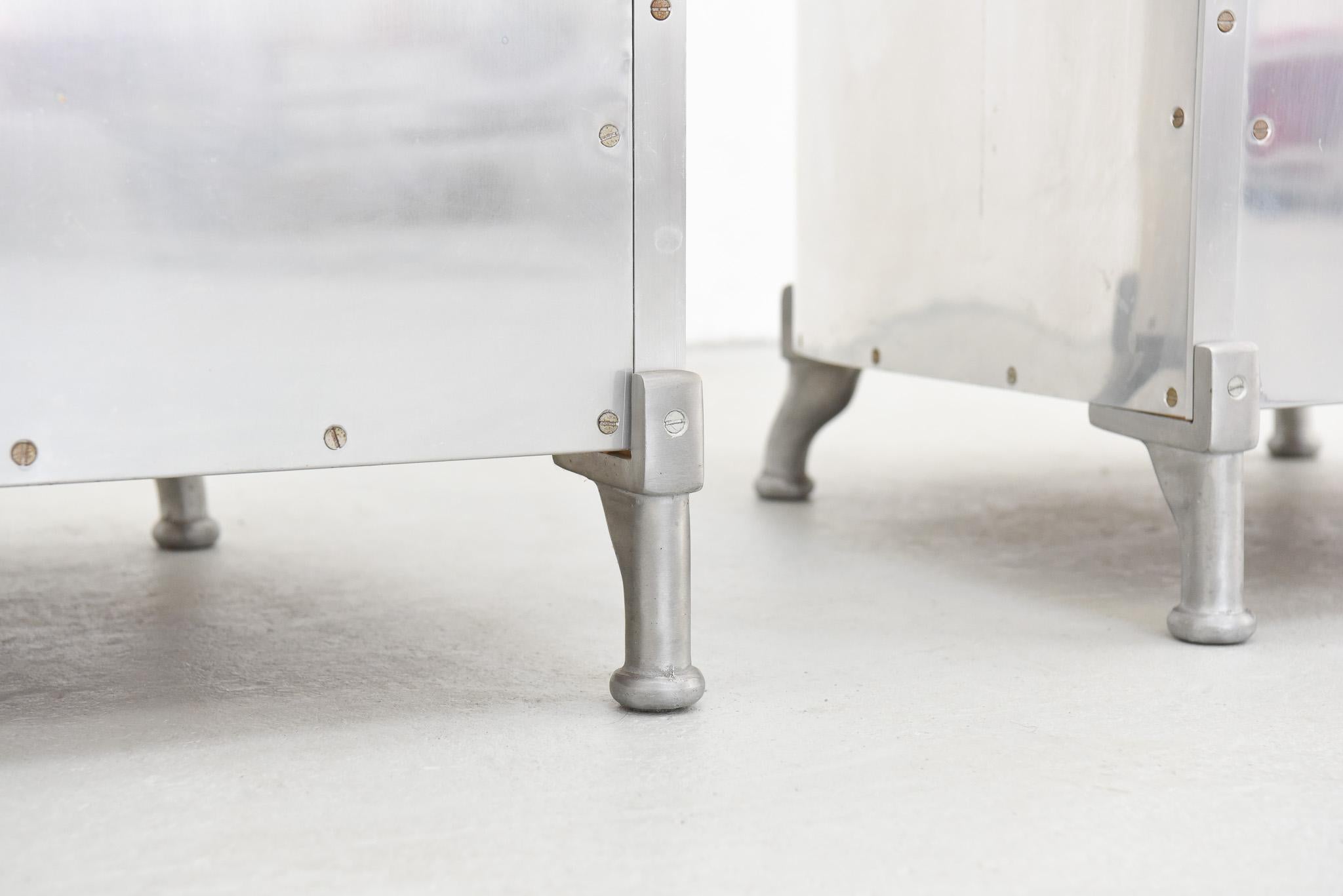 Pair of Aluminium Leather Club Chairs by Mats Theselius for Källemo For Sale 12