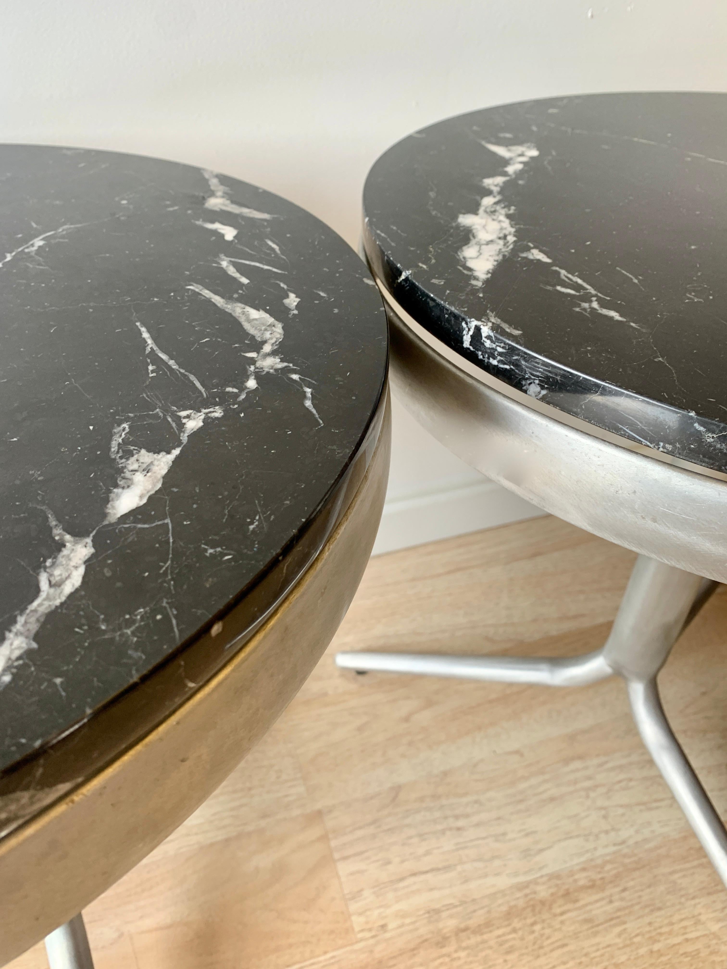 Pair of Italian Side Tables with Marble Tops For Sale 6