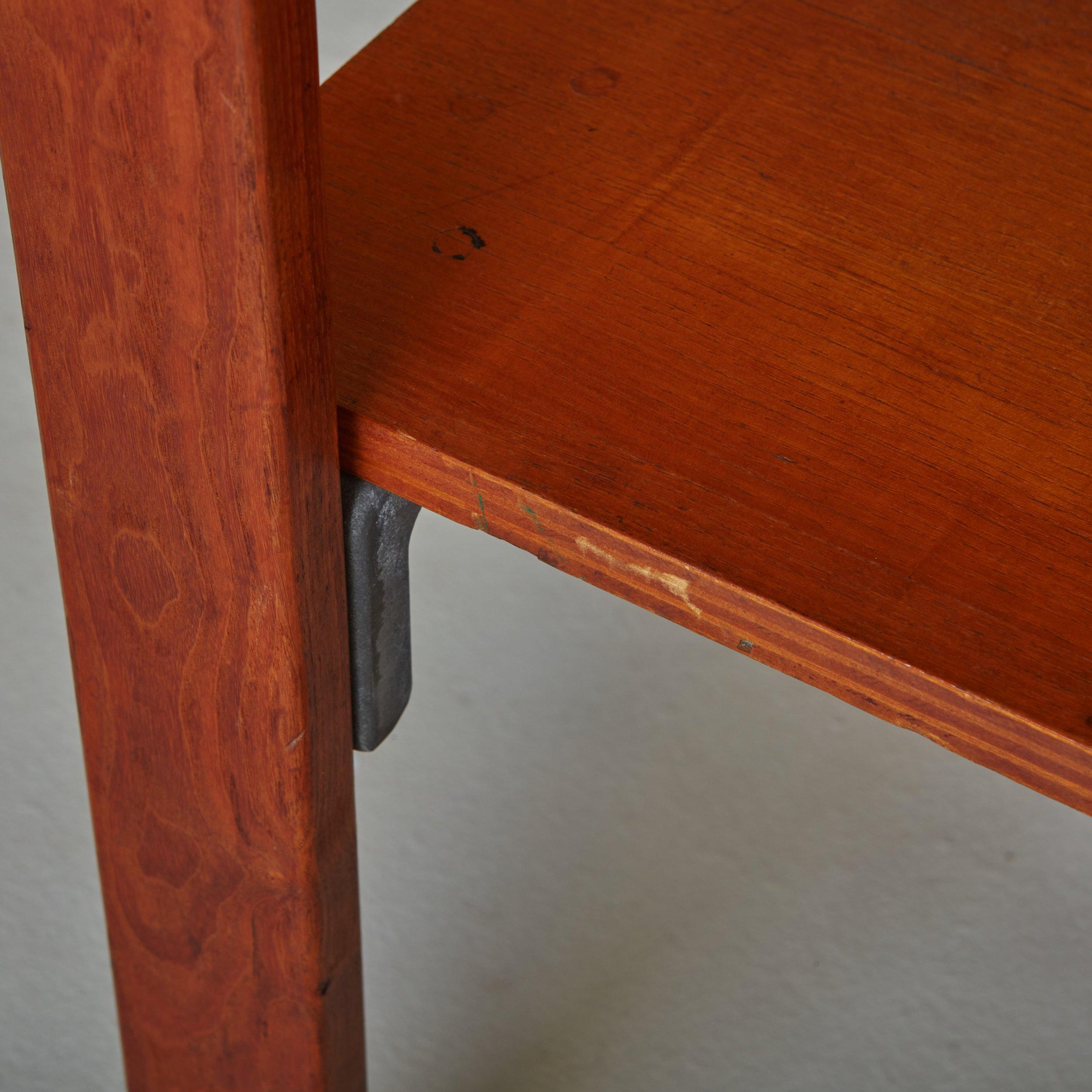 Pair of Aluminum + Ash Wood Chair by George Candilis + Anja Blomstedt, France For Sale 9