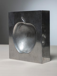 Set aus zwei Aschenbechern aus Aluminium von Roy Adzak für Atelier A, Italien, 1970er Jahre