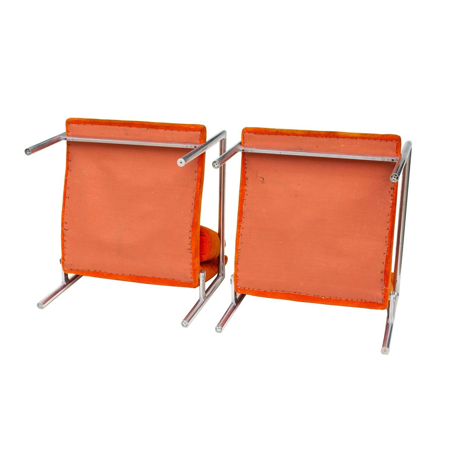 Paire de chaises longues en aluminium de Founders à la manière de Harvey Probber en vente 4