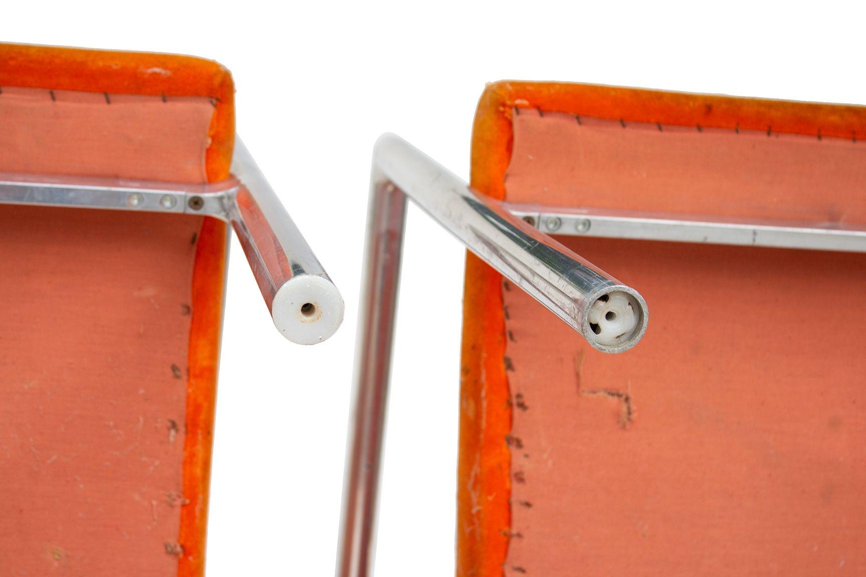 Paire de chaises longues en aluminium de Founders à la manière de Harvey Probber en vente 5