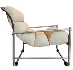 Pair of Aluminum Warren McArthur Sling Lounge Chairs Style No. 1000-A, 1938