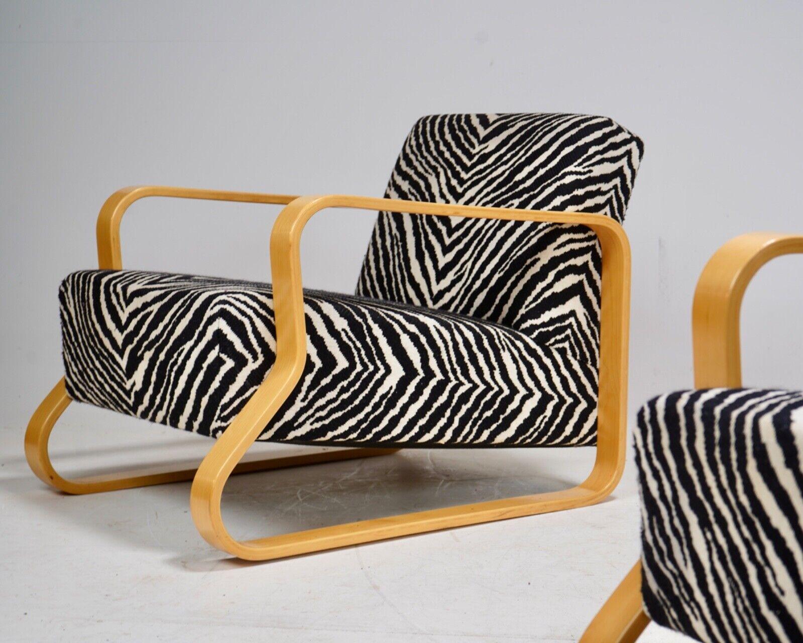 Pareja De Sillas Alvar Aalto Modelo 44 'Paimio Acolchado' Sillas en venta 8