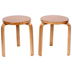 Pair of Alvar Aalto Finsven #60 Stacking Stools, 1930s