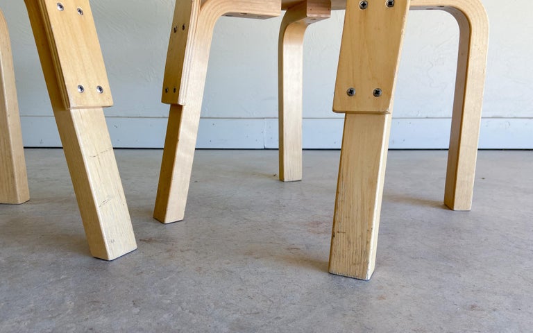 Pair of Alvar Aalto for Artek N65 Bentwood Children's Chairs For Sale 2