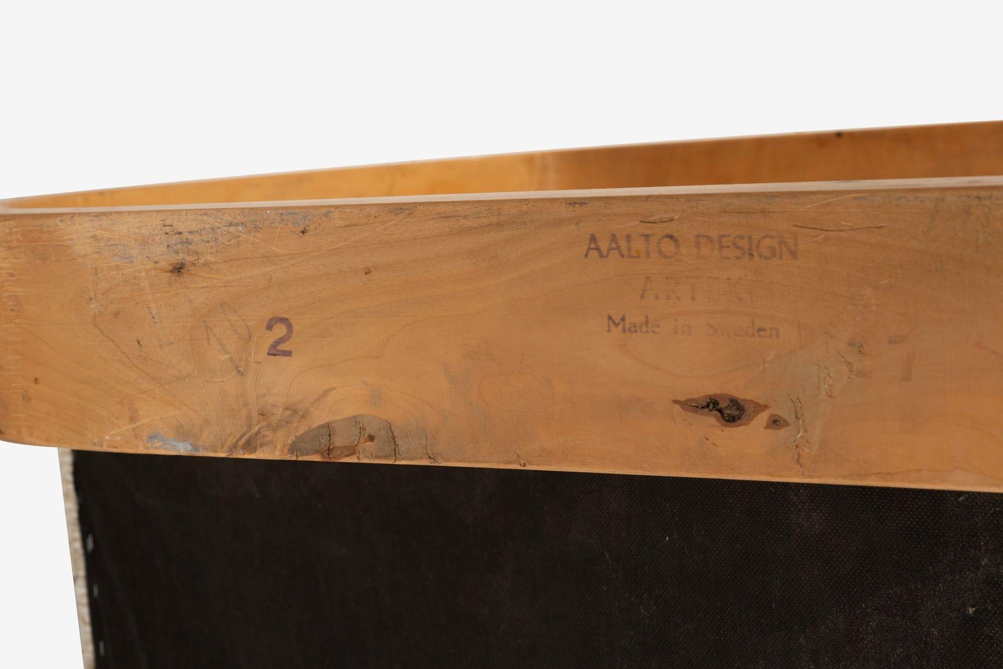 Paire de chaises tank Alvar Aalto+Aalto pour Artek Finlande 1937 en vente 7