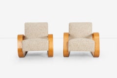 Pair of Alvar Aalto for Artek Tank Chairs Finland 1937
