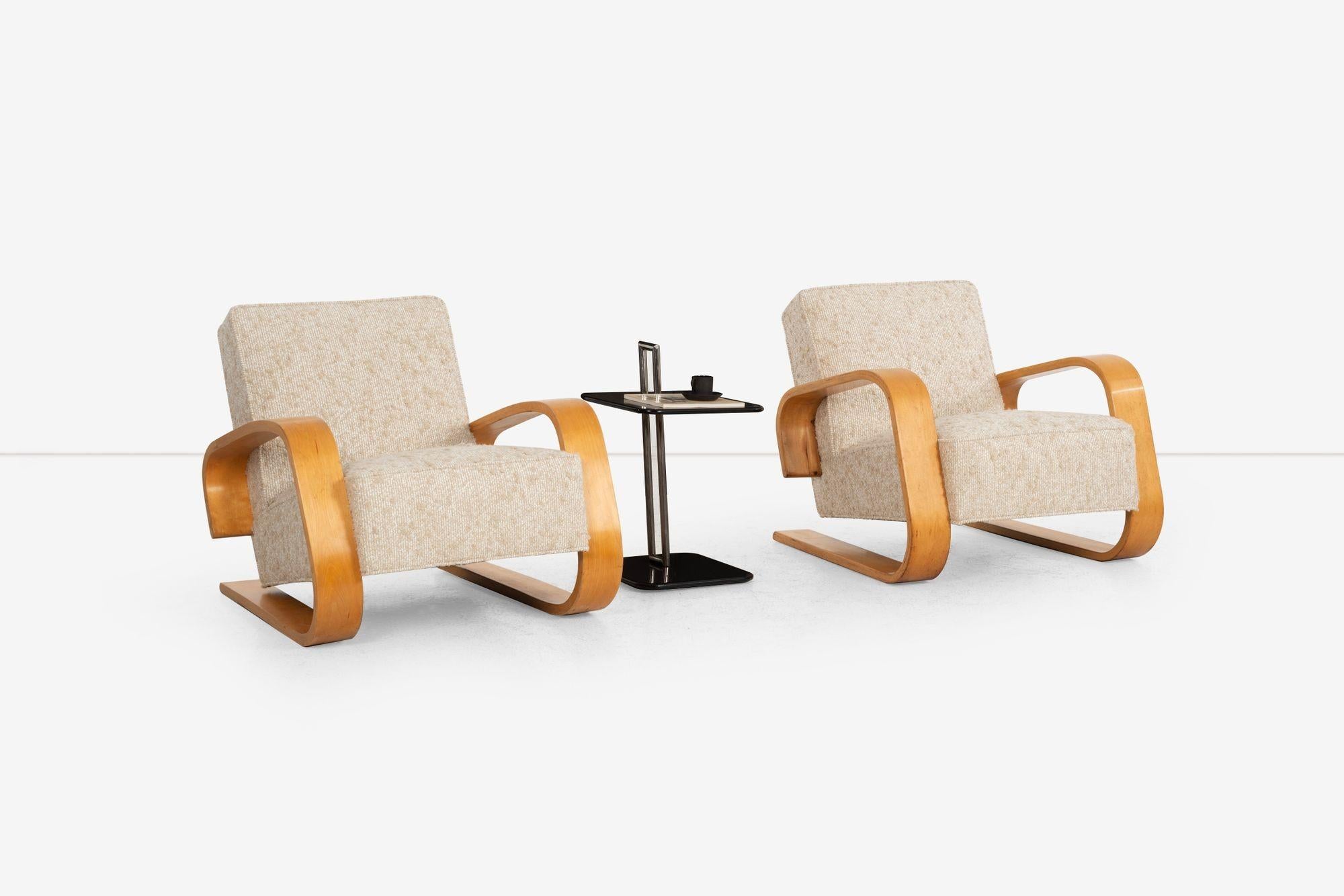 Finlandais Paire de chaises tank Alvar Aalto+Aalto pour Artek Finlande 1937 en vente