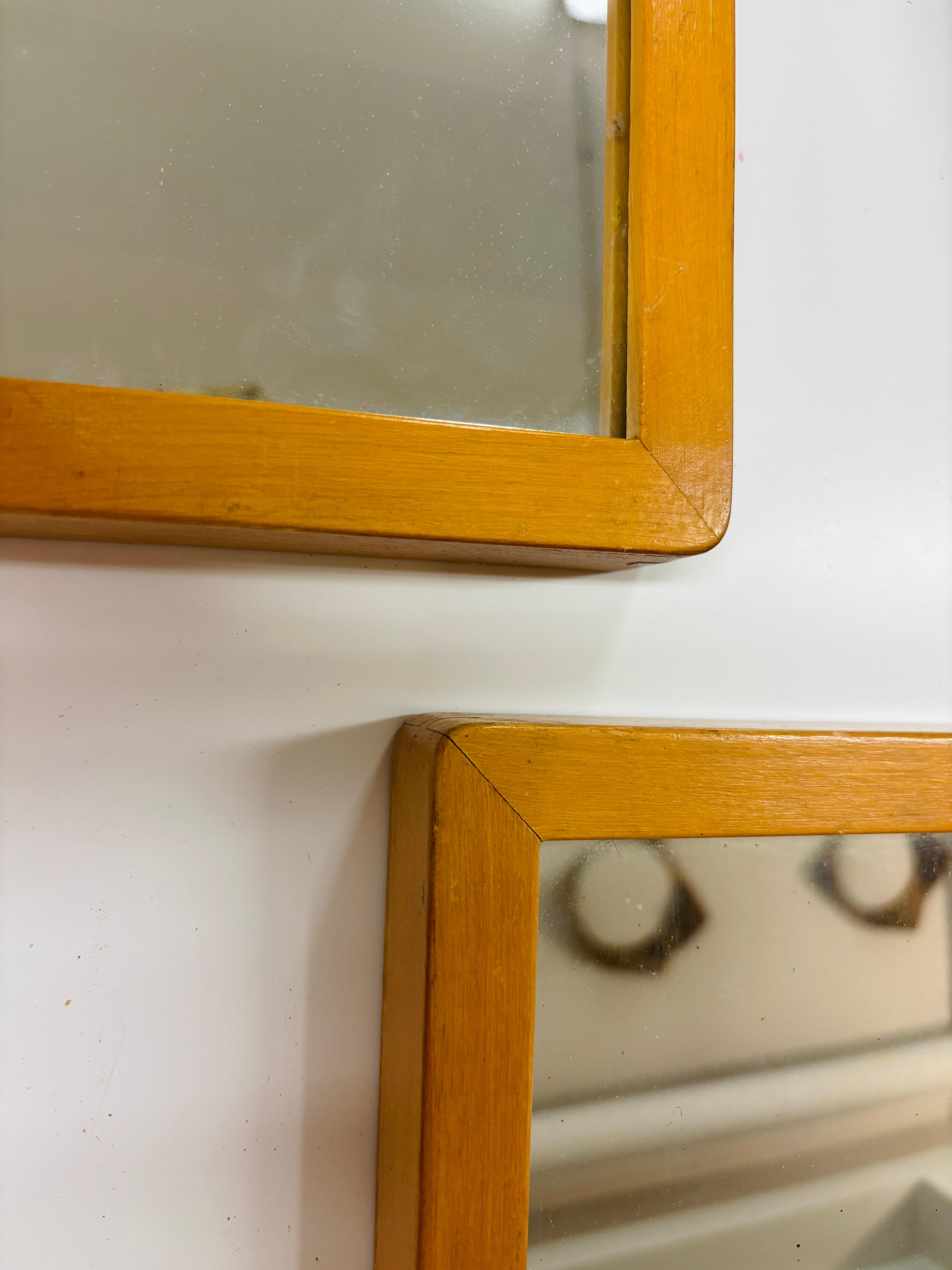 Coppia di piccoli specchi di Alvar Aalto degli anni '50, Aalto+Aalto Finlandia in vendita 8