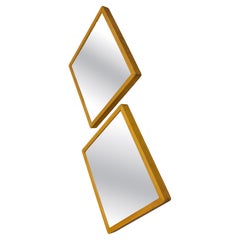 Pair of Alvar Aalto Small Mirrors from 1950's, Artek Finland