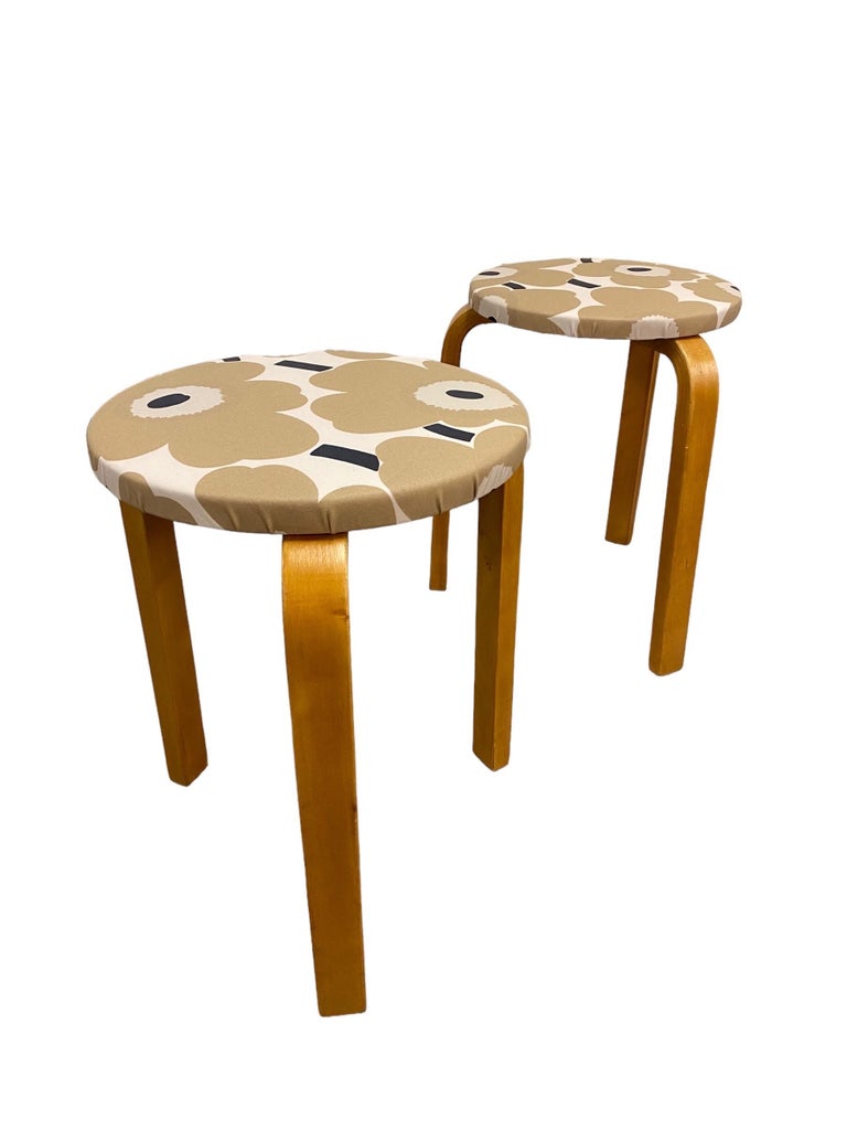 Artek Stool 60 Limited Edition Marimekko（Pair of Alvar Aalto 