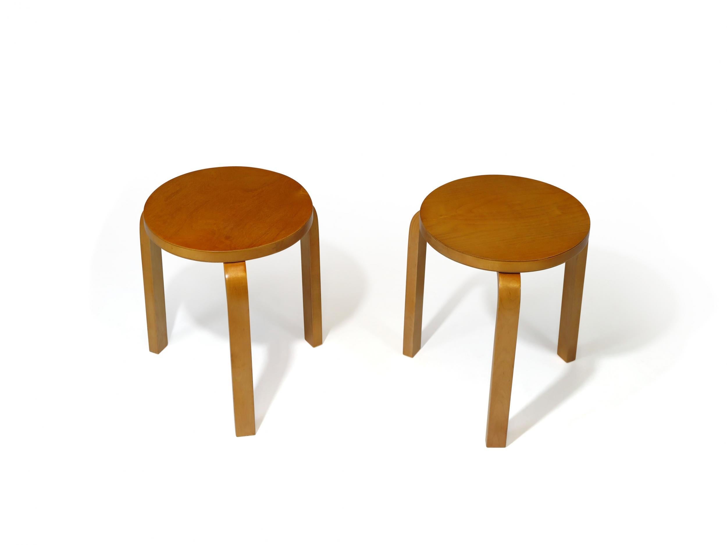 Finnish Pair of Alvar Aalto Stools