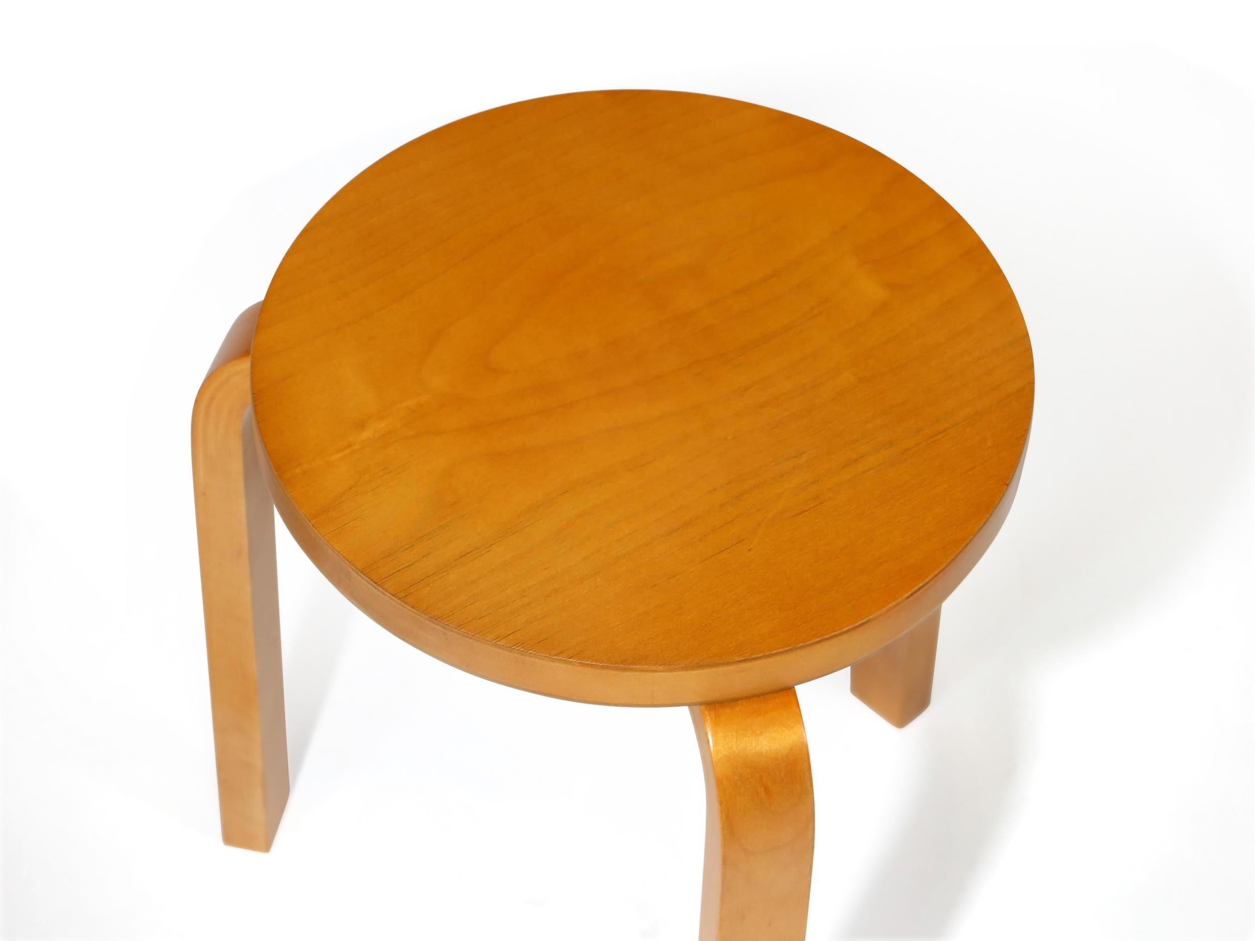 Pair of Alvar Aalto Stools In Excellent Condition In Oakland, CA