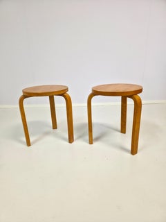 Pair Of Alvar Aalto Stools From 1930's