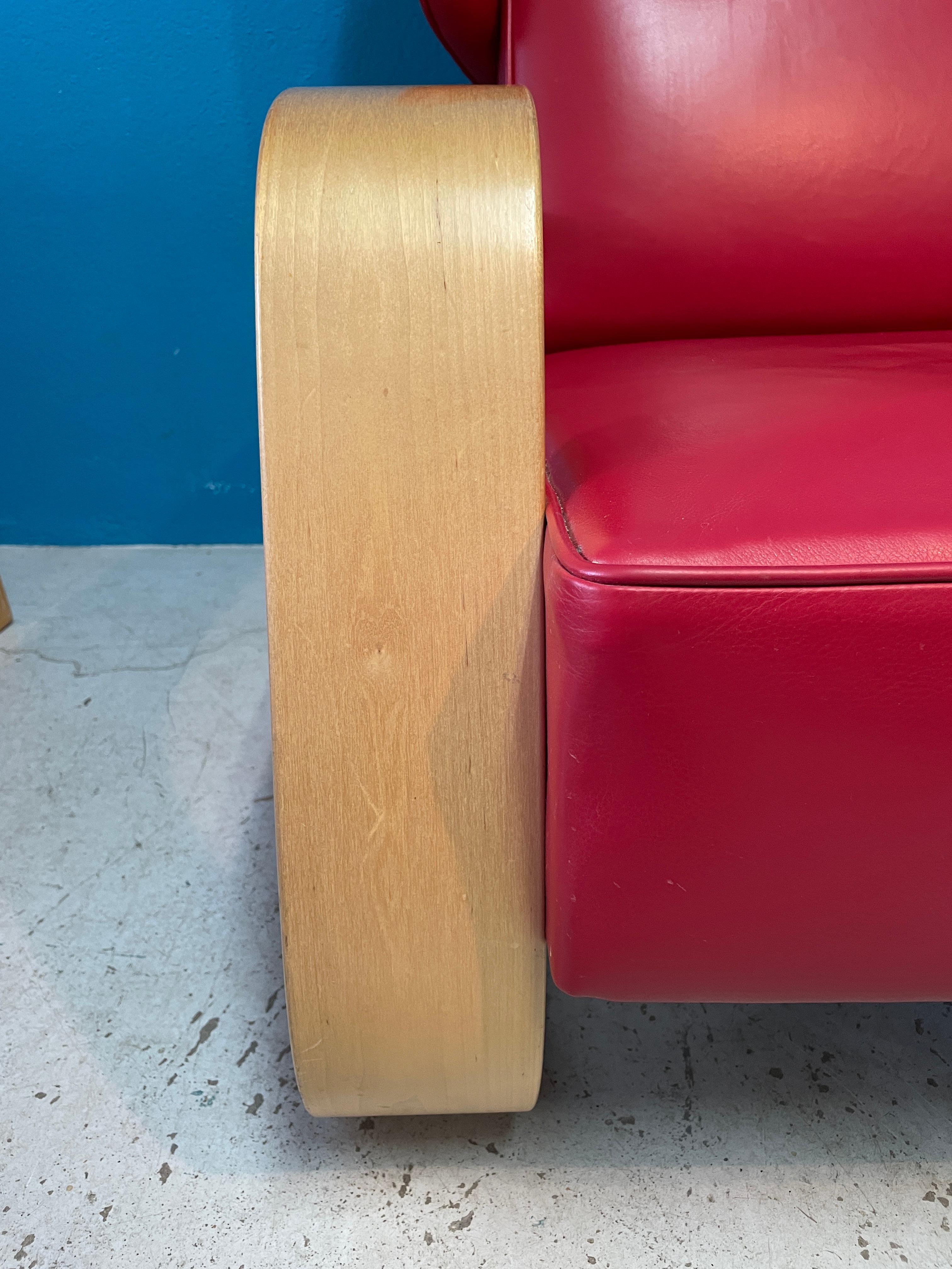 Pair of Alvar Aalto Tank Chairs, Rare High-Back Version, Artek Finland 1
