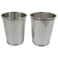 Pair of Alvin Traditional Sterling Silver Mint Julep Cups