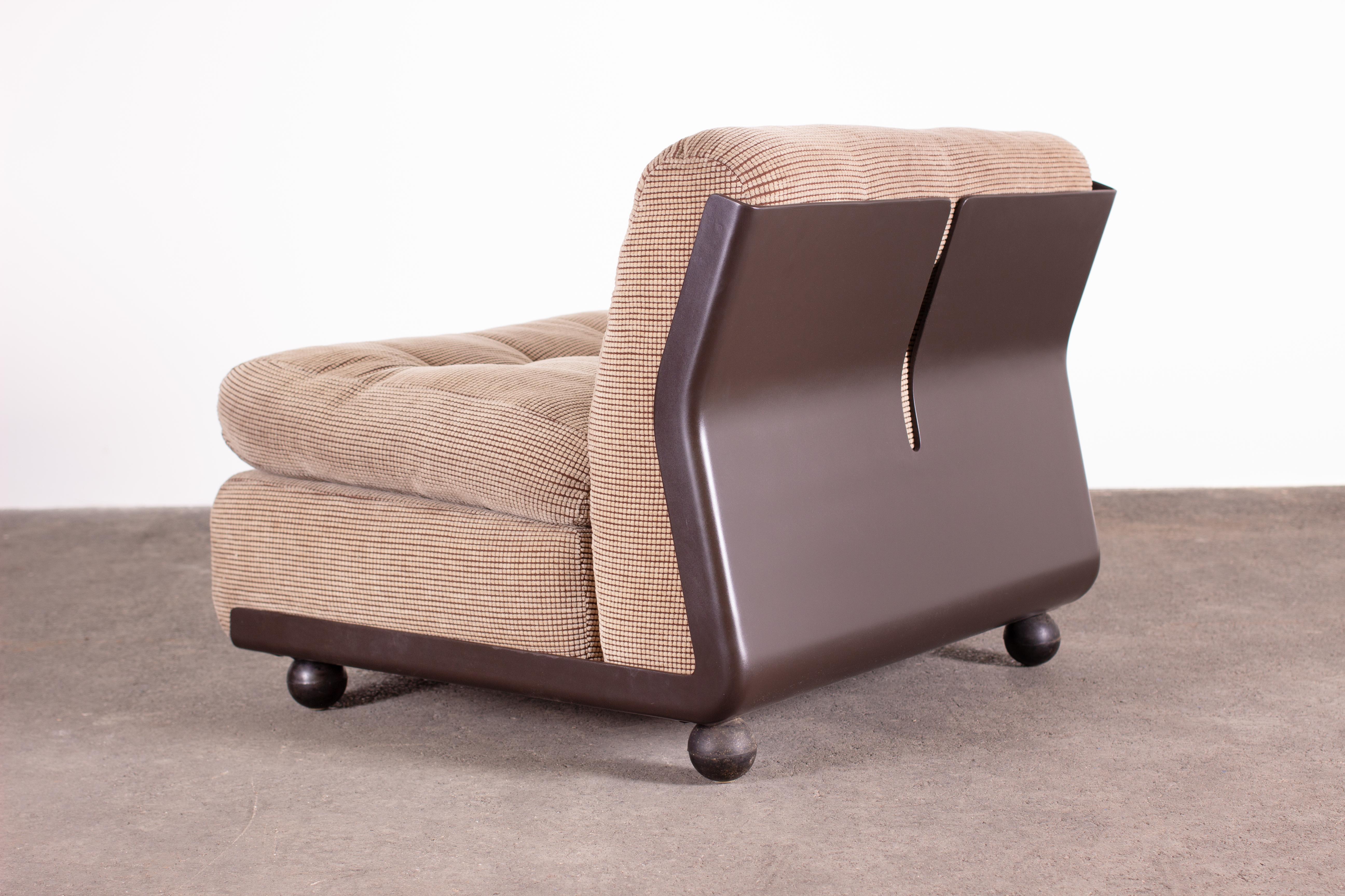 Paire de fauteuils Amanta de Mario Bellini pour B&B Italia en tissu d'ameublement original en vente 2