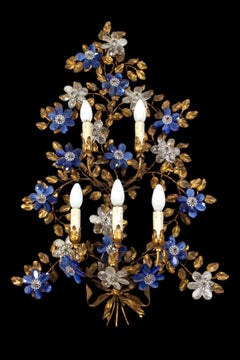 Pair of Amazing Italian Sconces or Wall Lights by Banci Florence, 1970