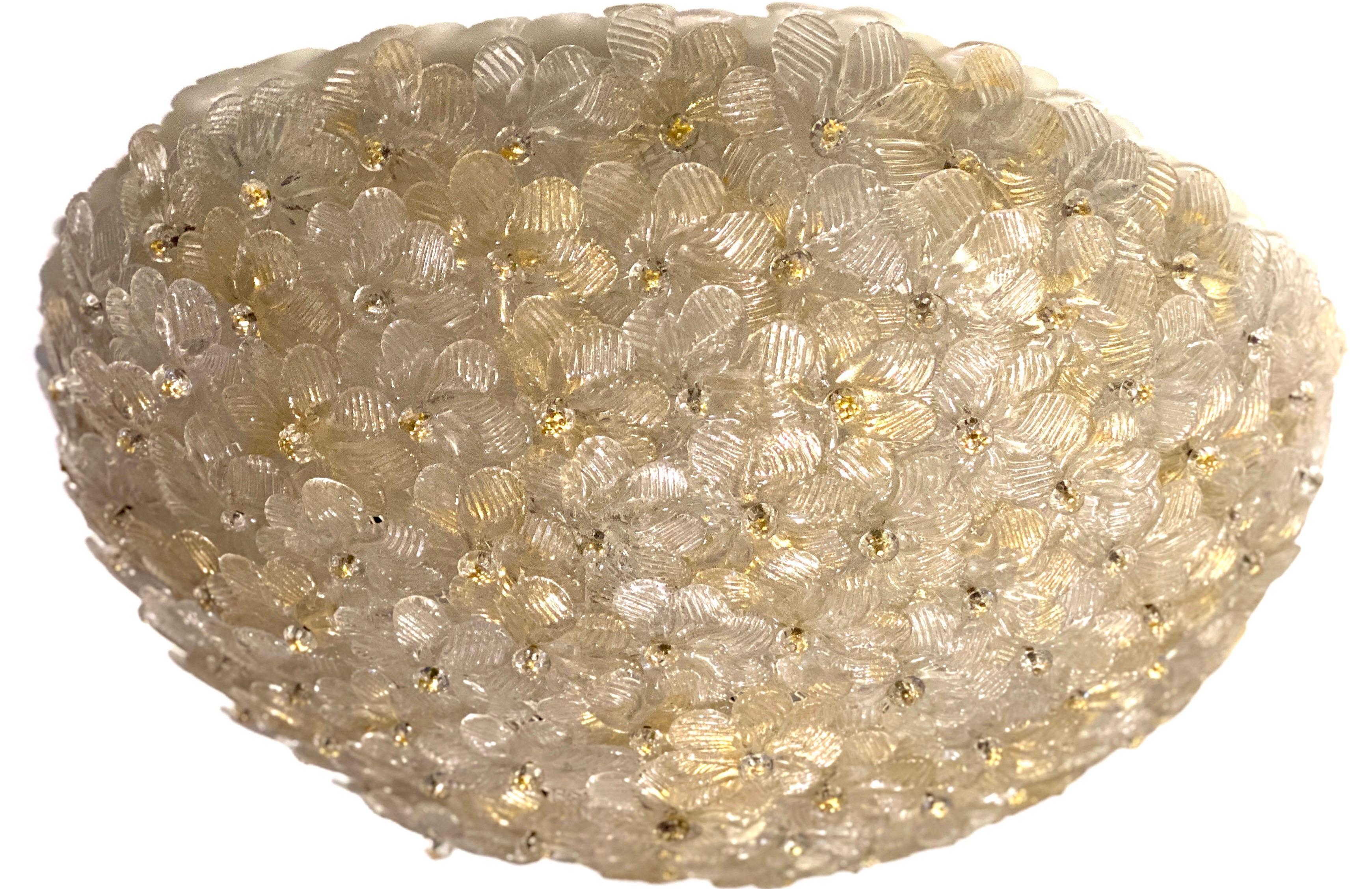 Paar erstaunliche Murano Glas Lights für die Decke  Barock von Barovier & Toso, 1960 im Zustand „Hervorragend“ im Angebot in Rome, IT