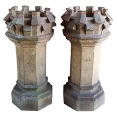 Pair of Amazing Terracotta Planters Antique Pair of Amazing Terracotta Planters