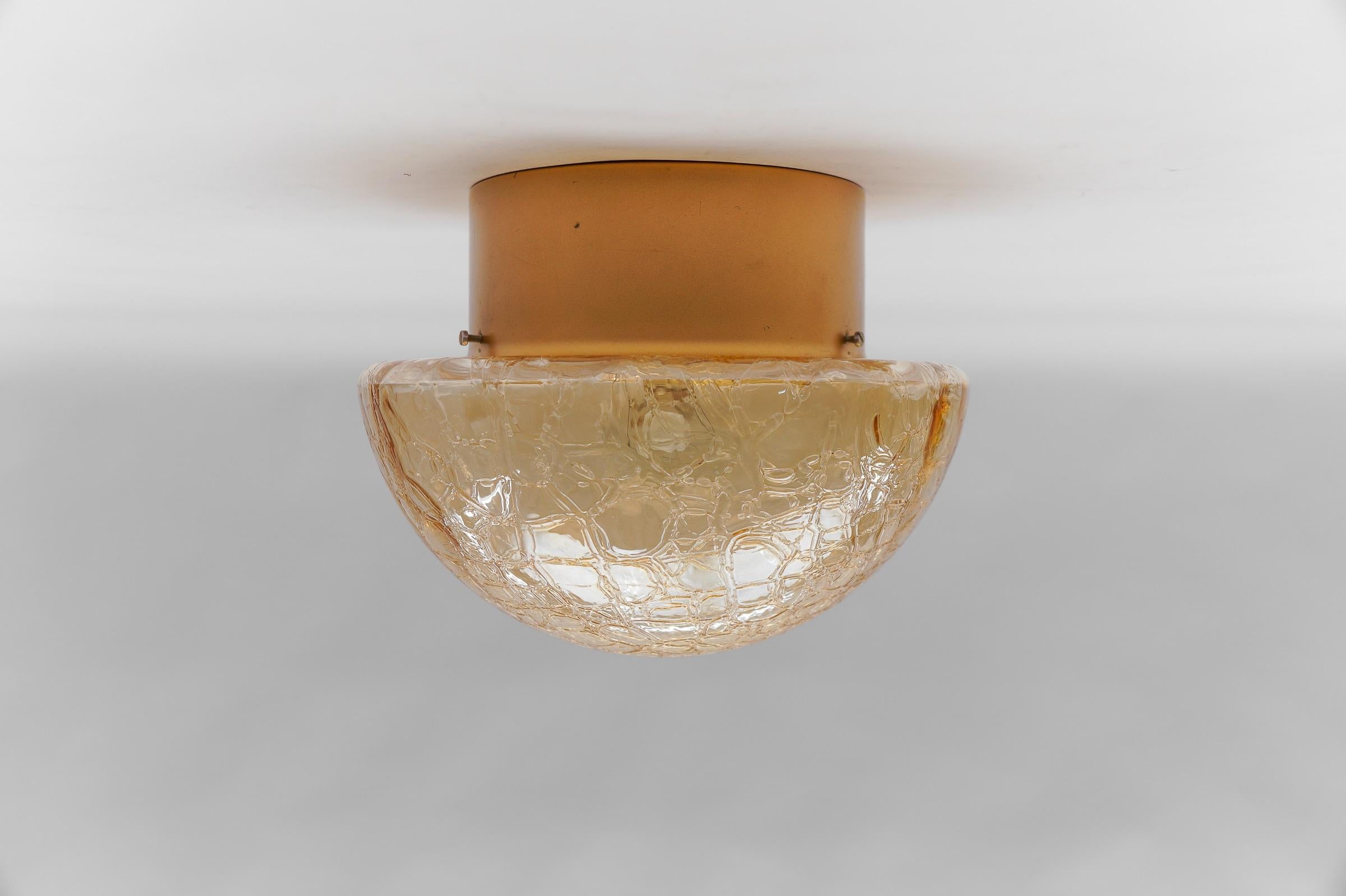Pair of Amber Gold Mushroom Shaped Wall Lamps / Flush Mount Lights, 1960s

Each fixture need 1 x E27 standard bulb.

Light bulbs are not included.

It is possible to install this fixture in all countries (US, Australia, Asia, UK, Europe,..)