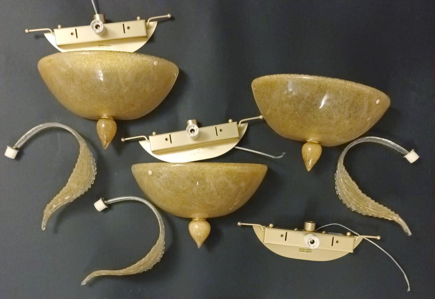 Pareja de apliques Graniglia en ámbar de La Murrina en venta 3