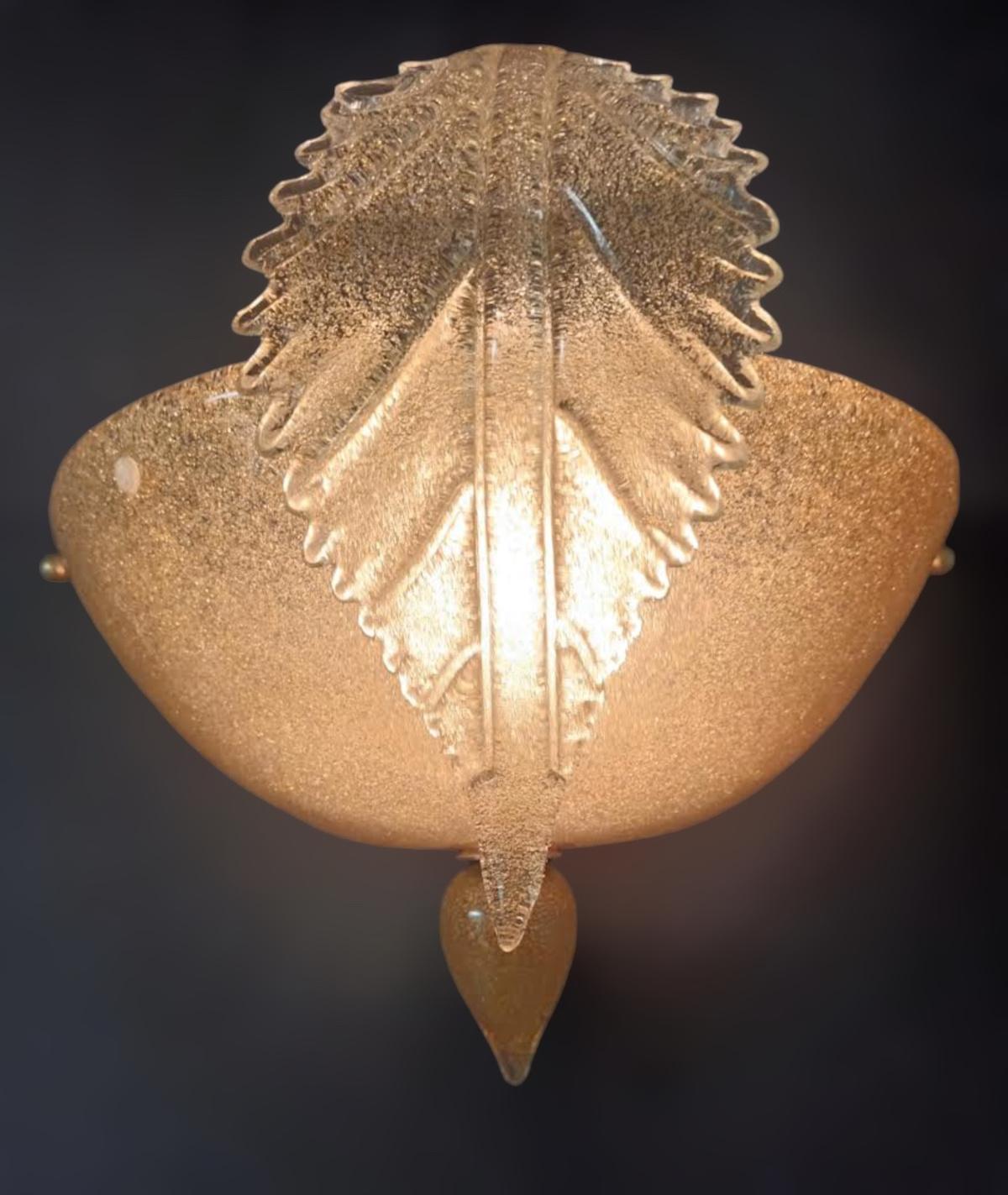 Pareja de apliques Graniglia en ámbar de La Murrina en venta 1